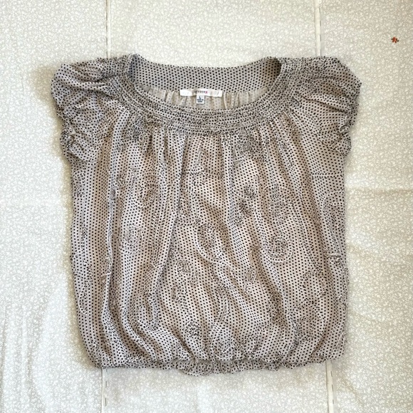 3D Polka Dot Pleated Top - Picture 1 of 8